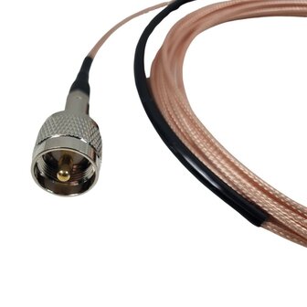 KPO WR-ANT antenne adapterkabel, PL259-Male &lt; &gt; 3,5mm jack , 50 Ohm