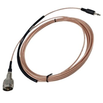 KPO WR-ANT antenne adapterkabel, PL259-Male &lt; &gt; 3,5mm jack , 50 Ohm