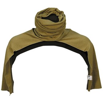 Dutch army turtleneck scarf, Koala wool/cotton, khaki