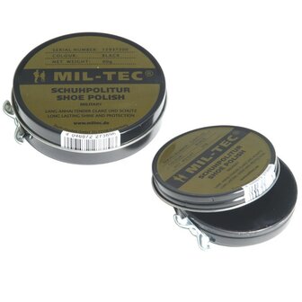 Mil-Tec Lederbalsam / Schuhcreme, schwarz, Dose 32 Gramm