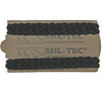 Mil-tec &eacute;lastiques de pantalon 2 paires (4 pi&egrave;ces), noir