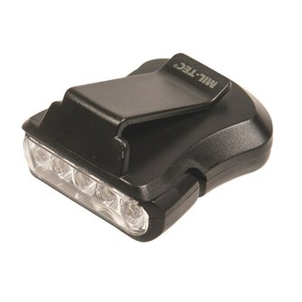 Mil-Tec Clip-on light 5-LED&#039;s, zwart