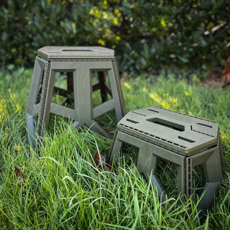 Fosco faltbarer Outdoor Hocker klein, oliv gr&uuml;n