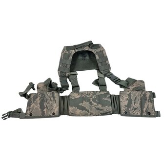 H-Gear GEN 3 USAF tactical fighting load carrier harness, Molle II Modular, ABU camo