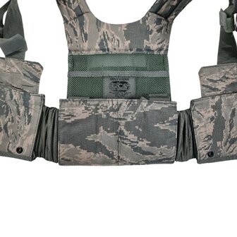 H-Gear GEN 3 USAF tactical fighting load carrier harness, Molle II Modular, ABU camo