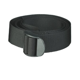 Mil-Tec packing strap 25mm x 120cm with buckle, black