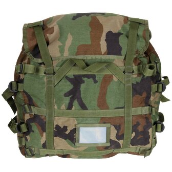 US army Rifleman combat Main bag Molle II 60L,zonder draagstel, Woodland camo