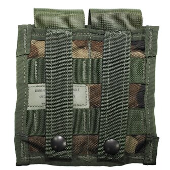 Specialty Defense 40mm pyrotechnic pouch 4045 dubbel Molle, Woodland camo