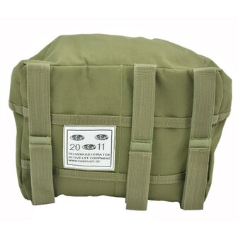 Zweedse leger utility pouch MOLLE, groot, legergroen