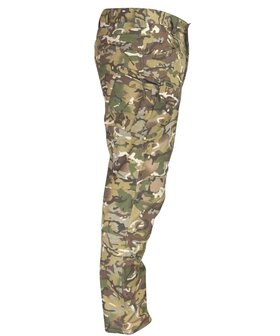 Kombat tactical Patriot softshell gevechtsbroek, Fleece voering, BTP Multicam