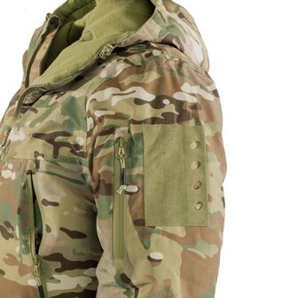 AB Soft Shell thermische jas ECW Level 7, winddicht en waterwerend, Multicam