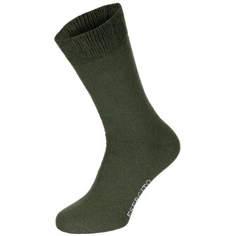 Scarpa Esercito chaussettes d&#039;hiver thermal, vert olive, longueur moyenne, paquet de 3