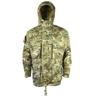 Kombat tactical SAS Kommandojacke, Smock, mit Kapuze, winddicht, MTP Multicam