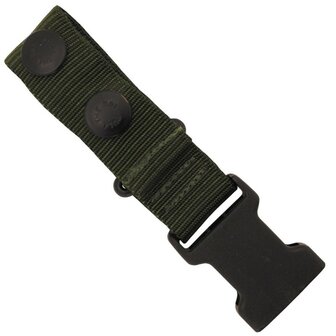 adapteur de Ceinturon arm&eacute;e britannique avec fermeture click , vert olive