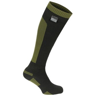 Sealskinz Duty waterdichte legersokken hoog, groen/zwart