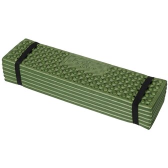 Fox outdoor thermo slaapmat opvouwbaar, 180cm x 58cm x 1cm , legergroen