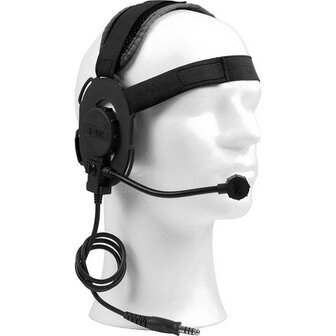 Z-Tactical Bowman EVO III headset Z029, Zwart, Nato-jack aansluiting