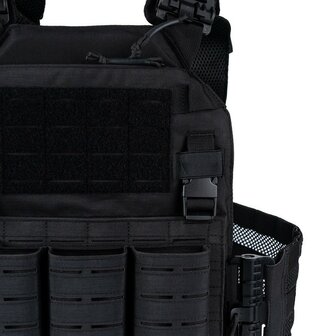 101 Inc QR plate carrier vest lasercut Molle, rapid release, zwart