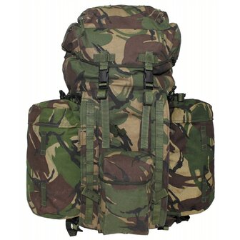 Sac &agrave; dos britannique 80L &quot;PLCE SHORT&quot; avec poches lat&eacute;rales, DPM camo