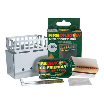 Fire Dragon Mini cooker MKII stove + Fuel tablet, CN371A