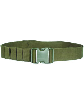 Ceinture Mil-Tec, vert olive, d&eacute;gagement rapide 5CM, longueur r&eacute;glable jusqu&#039;&agrave; 150CM