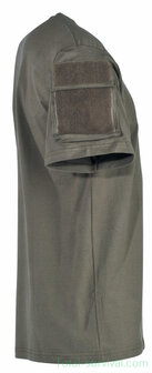 US short sleeve shirt met mouwzakken, OD groen