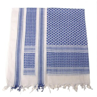 MFH PLO sjaal &quot;Shemagh&quot; blauw-wit