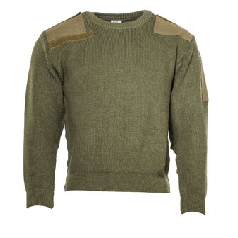Dutch army commando sweater 100% wool, OD green