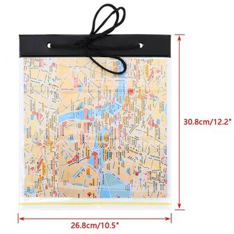 MD tactical folding map folder transparent, basic, waterproof