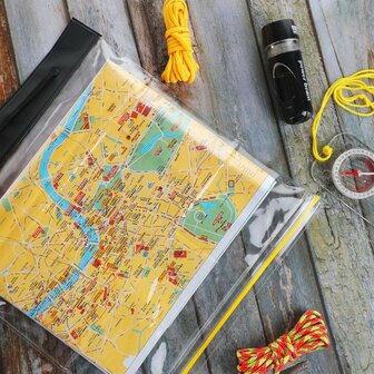 MD tactical folding map folder transparent, basic, waterproof