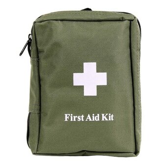 Mil-tec First Aid medic bag Molle 48-delig assortiment, olijfgroen