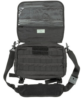 Sac &agrave; bandouli&egrave;re tactique MFH 5l, Molle, noir