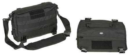 Sac &agrave; bandouli&egrave;re tactique MFH 5l, Molle, noir