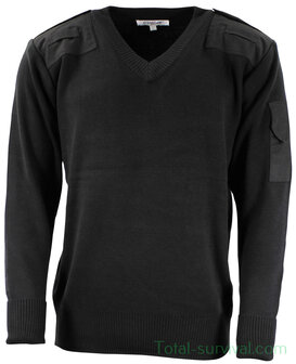 Pull commando de police OPgear avec col en V, noir
