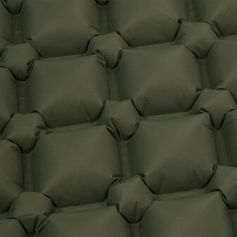 Highlander NAP-PAK inflatable sleeping mat, OD green