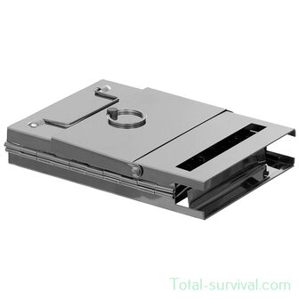Fox outdoor Buitenkachel RVS, &quot;Rocket Stove&quot;, Compact opvouwbaar met grill