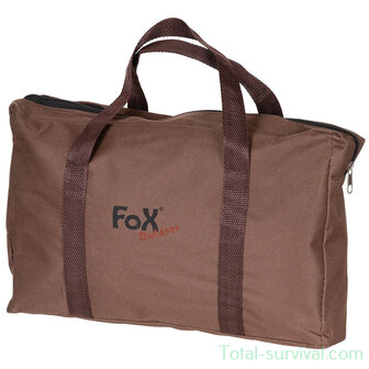 Fox outdoor Buitenkachel RVS, &quot;Rocket Stove&quot;, Large opvouwbaar met grill