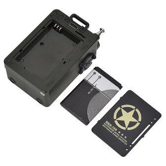 HanRongDa HRD-700 multiband world radio AM/FM/SW/MW with BL-5C battery pack