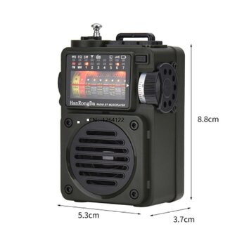 HanRongDa HRD-700 multiband world radio AM/FM/SW/MW with BL-5C battery pack