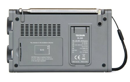 Tecsun PL-320 Multiband-Weltradio FM/SW/MW/LW mit BL-5C Akku