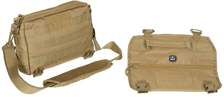 MFH tactical shoulder bag 5l, Molle, coyote tan