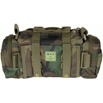 MFH Tactical hip bag / shoulder bag, Woodland camo