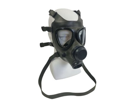 M85 Volgelaatsmasker / Gasmasker met drinkslang en MP5 Tas, EN-148 RD40, legergroen