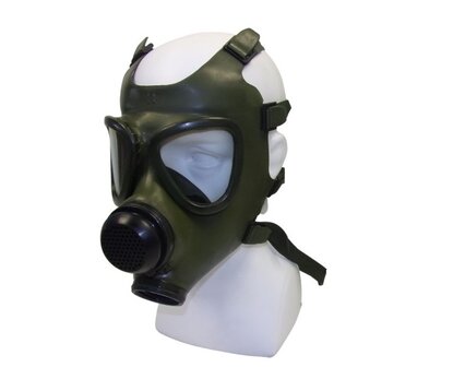 M74 Vollmaske / Gasmaske mit MP5 Tasche, oliv gr&uuml;n