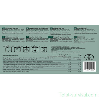 Tactical Foodpack Kip en Rijst 100G