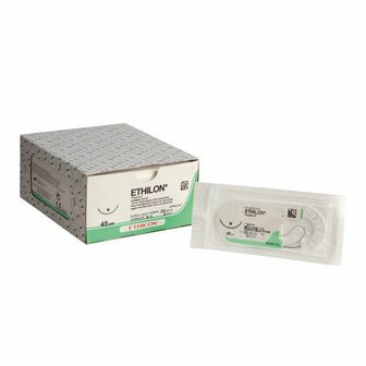 Ethicon Ethilon 4-0 hechtset 75CM zwart FS-2 EH7143BH