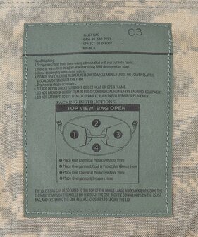 US Army Jslist Hazmat draagtas / rugzak, UCP AT-digital