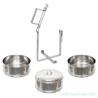 Fox outdoor Voedselcontainer, 3 delig, RVS