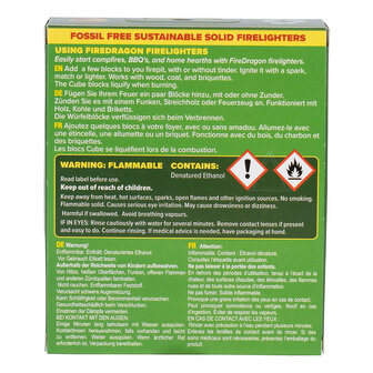 Fire dragon Safer Solid Firelighter, 178g (6 blocks @ 29g) CN368