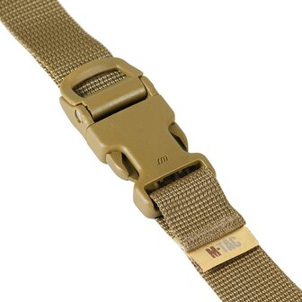 M-Tac packing / compression strap 25mm x 80cm with click closure GENII, Coyote tan